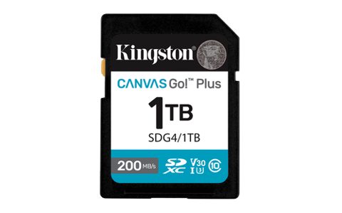 Card de memorie Kingston Canvas Go! Plus Gen 4, 1TB, SDXC, UHS-I U3, V30, Clasa 10