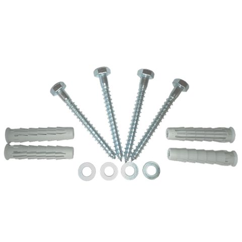 Set fixare rackuri pe perete ELEMATIC SFR4-14x70, capacitate 120Kg, contine 4 x diblu nylon + holsurub cap hexagonal 14 x 70mm + saibe plate