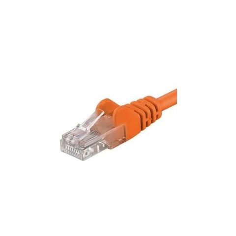 Patchcord UTP PremiumCord RJ45-RJ45 Cat.6, 0.25m, Portocaliu