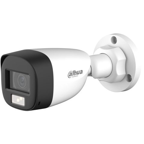 Camera HDCVI Eco Series Dahua HAC-HFW1200CL-IL-A-0360B-S6, 2MP, lentila 3.6mm, Smart Dual Light 20m, microfon, IP67