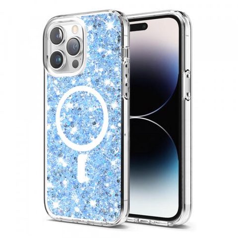 Husa MagSafe pentru Apple iPhone 14 Pro, Techsuit, Sparkly Glitter