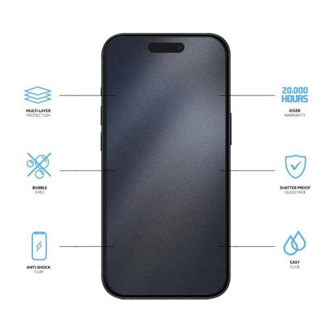 Folie Clear Triflex H.I.T Eiger pentru iPhone 16 Pro Max, Transparenta
