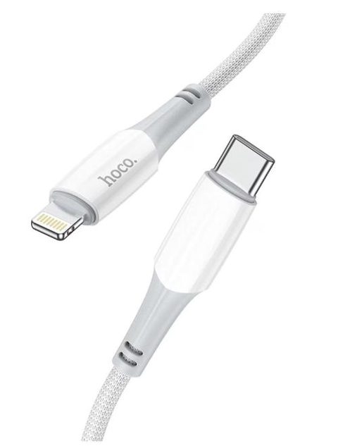 Cablu Date si Incarcare USB-C - Lightning HOCO X70, 20W, 1m, Alb
