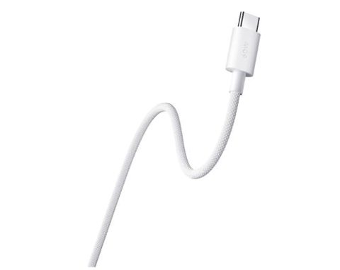 Cablu de date Xiaomi BHR0878GL, 3A, USB-C la USB-C, 1m (Alb)