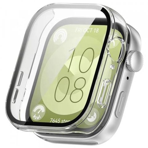 Husa Techsuit Defense360 Pro pentru Huawei Watch Fit 3, Transparenta