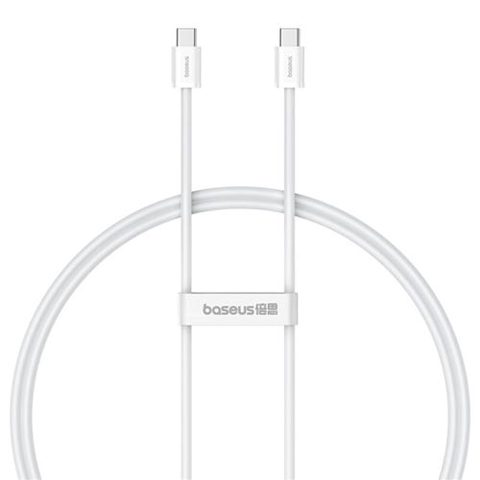 Cablu de date Baseus Superior, Fast Charging, USB Type-C la USB Type-C 30W, 2m, Alb
