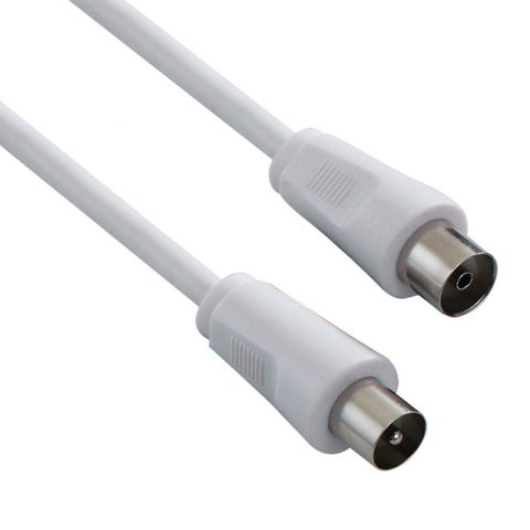 Cablu antena coaxial alb T-M 75 Ohm 5m, KTMF05