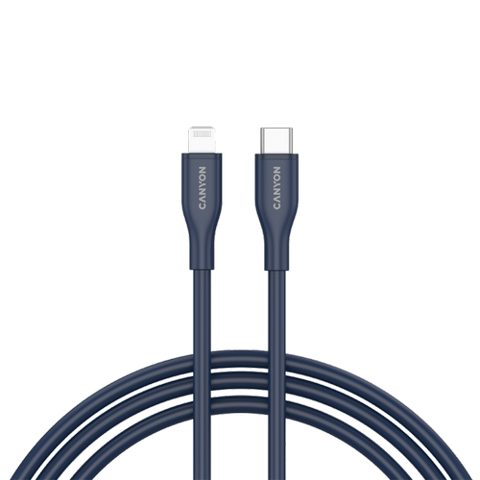 Cablu de date CANYON CNS-CLNM60SC10DB, 60 W, USB Type-C la Lightning, 1m (Albastru)