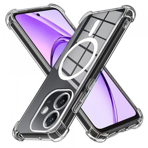Husa MagSafe pentru Oppo A3 4G, Techsuit, Shockproof, Transparenta