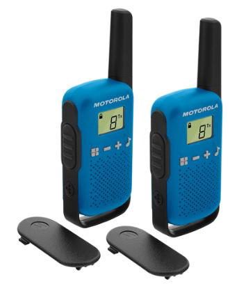 Statie radio PMR portabila Motorola TALKABOUT T42 BLUE, set cu 2 buc