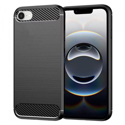 Husa pentru Apple iPhone 16e, Techsuit, Carbon, Neagra