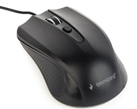 Mouse Gembird MUS-4B-01, Optic, 1200 DPI (Negru)