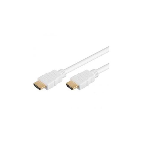 Cablu HDMI PremiumCord kphdme005w, tata-tata, 4K High quality, V1.4 contacte aurite, 0.5 m, Alb
