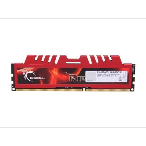 Memorie RAM, G.Skill, 8 GB RAM, DDR3, 1600 MHz, Ripjaws X CL10, Rosu