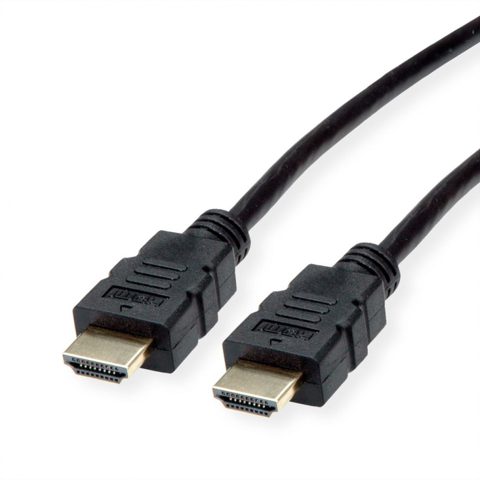 Cablu HDMI High Speed cu Ethernet 4K30Hz TPE T-T 10m Negru, Roline 11.04.5936