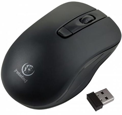 Mouse Wireless Rebeltec Star, 1600DPI, Negru