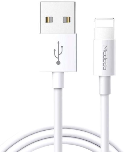 Cablu de date Mcdodo Element Series CA-6020, Lightning, max 2 A, 1 m (Alb)