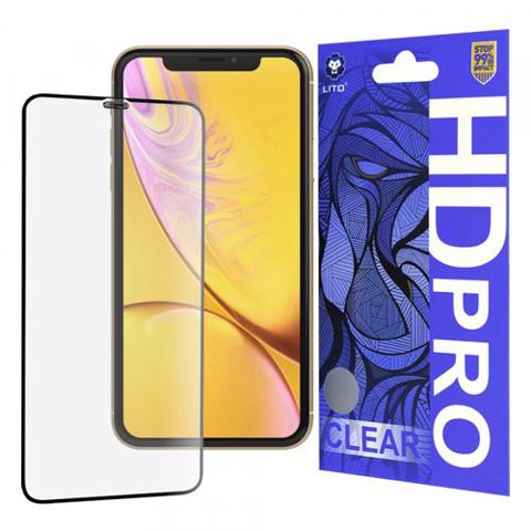 Folie de protectie Ecran Lito HD Pro Clear pentru Apple iPhone 11 / XR, Sticla Securizata, Full Glue