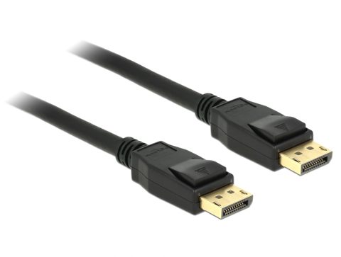 Cablu Displayport 4K60Hz T-T 1m Negru, Delock 83805