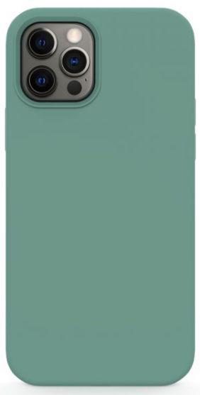 Protectie spate Lemontti Liquid Silicon LEMCLSXIIPMFG pentru iPhone 12 Pro Max (Verde inchis)