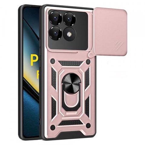 Husa Techsuit CamShield pentru Poco F6 Pro, Roz