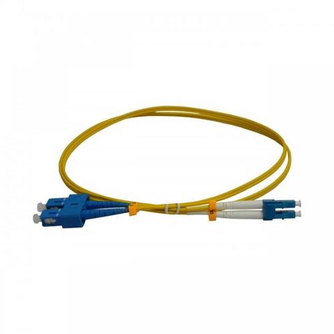 Patchcord FO SC/PC-LC/PC EMTEX, SM OS2 9/125, manta LSZH 3.0mm, duplex 5m
