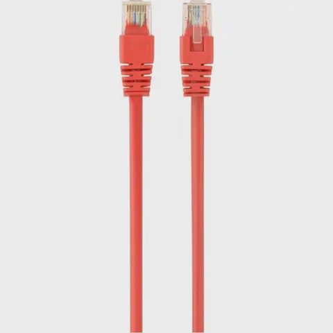 Cablu UTP SPACER SP-PT-CAT5-0.25M-R, Cat5e, cupru-aluminiu, 0.25 m, rosu, AWG26