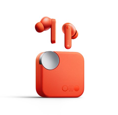 Casti True Wireless CMF Buds by Nothing, Bluetooth 5.3, ANC, Google Fast Pair, Control Tactil, IP54, Ultra Bass Technology 2.0 (Portocaliu)