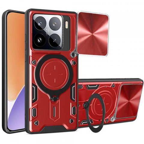 Husa pentru Xiaomi 15, Techsuit, CamGuard Pro (Rosu)
