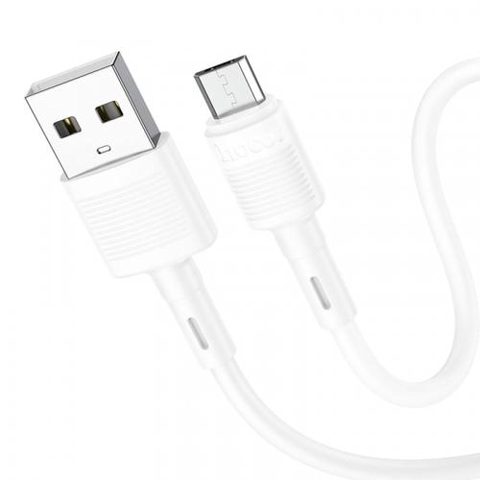 Cablu Date si Incarcare USB-A - microUSB HOCO X83 Victory, 18W, 1m, Alb
