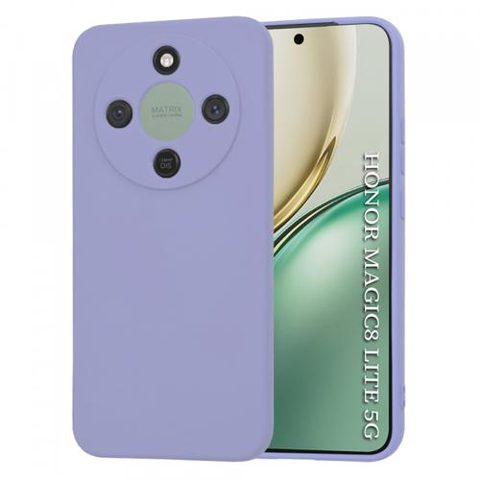 Husa pentru Honor Magic8 Lite, Techsuit, SoftFlex, Mov Deschis