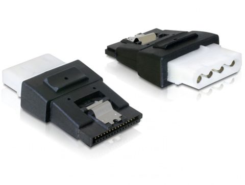 Adaptor alimentare Molex la SATA cu fixare M-M, Delock 65046