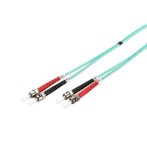 Fibra optica Digitus DK-2511-02/3, LSZH, OM3, Full duplex, 2m (Albastru)