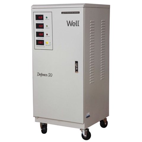 Stabilizator automat de tensiune trifazat cu servomotor 30KVA/ 24KW Well AVR-SRV/TRI-DFC30KVA-WL