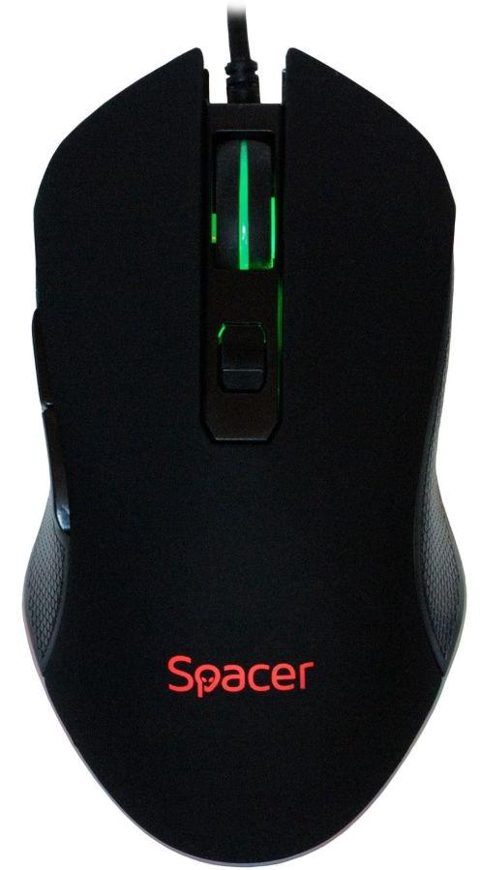 Mouse Gaming Spacer SP-GM-01, Optic, 2400 Dpi, USb (Negru)