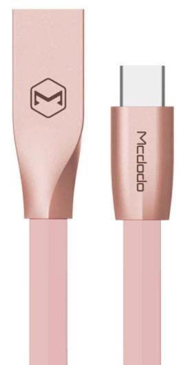 Cablu de date Mcdodo Zn-Link, Type-C, 1.5m, 2.4A max (Roz)