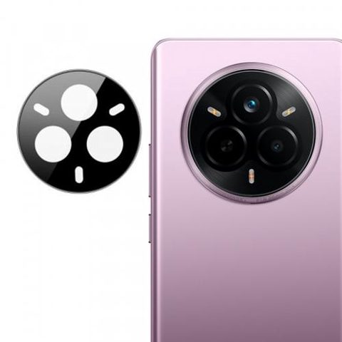 Folie de protectie Camera Spate Techsuit pentru Realme 14 Pro, Sticla Securizata, Neagra