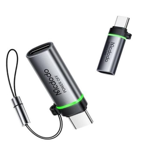 Adaptor Mcdodo OT-2450 Type-C la Type-C PD 100W Auto Power Off , 5A, 480Mbps, incarcare si sincronizare date, cu snur (Negru)