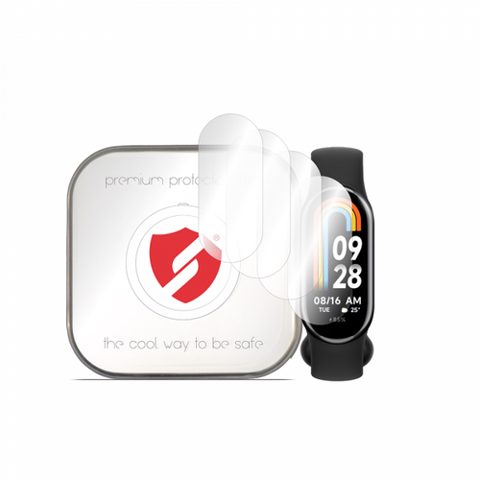Folie Protectie Smart Protection Premium Classic pentru Xiaomi Smart Band 9 / Band 8, Set 4 bucati, Plastic