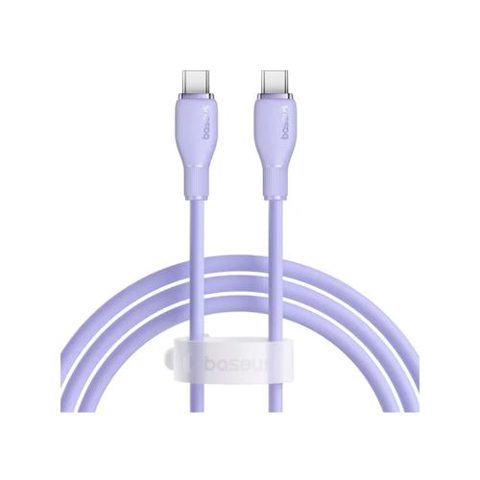 Cablu de date si alimentare Baseus Pudding P10377701511-00, USB Type-C la USB Type-C 100W, 1.5m (Violet)