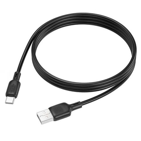 Cablu alimentare si date Borofone BX113, Fast Charging, USB la USB Type-C 3A, 2m, Negru