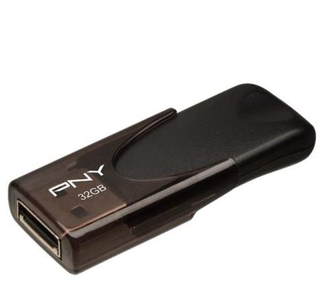 Stick USB PNY Attache, 32GB, USB 2.0 (Negru)