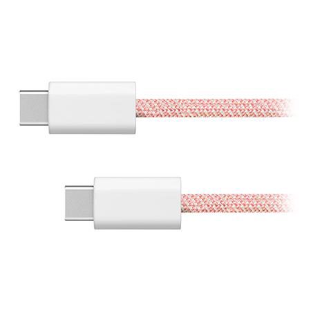 Cablu Kruger&Matz KM1271-1.5P, USB TIP C - USB TIP C, 60 W, 1.5 m (Roz)