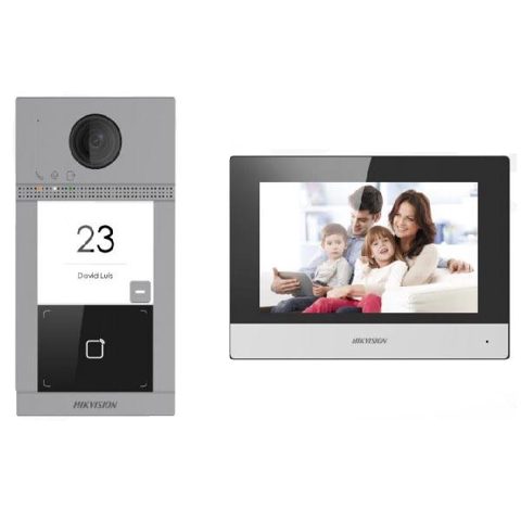 KIT VIDEOINTERFON IP WiFi & PoE Hikvision DS-KIS604-S(C)
