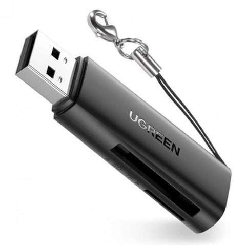 Cititor Card Ugreen CM264, USB 3.0, SD - microSD, Negru
