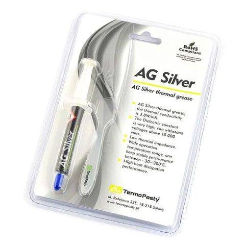 Pasta Termoconductoare Termopasty AG Silver, 3g ART.AGT-107