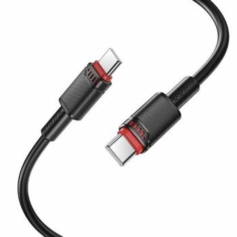 Cablu Date si Incarcare Type-C la Type-C Borofone BX110 Beneficio 3A, 1m, Negru