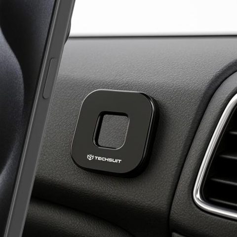 Suport Auto Magnetic Techsuit HOLD210, Universal (Negru)