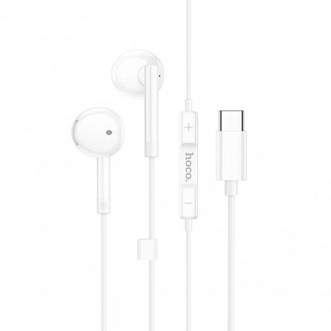 Casti Stereo HOCO M95, USB-C, Alb