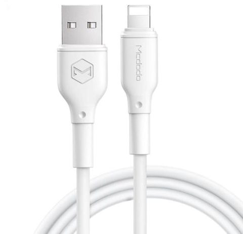 Cablu de date Mcdodo White Series CA-7270, Lightning, 1.2 m (Alb)
